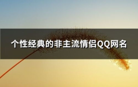经典个性网名,经典创意，彰显独特魅力